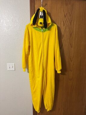 Pluto Yellow Character Onesie with Hood